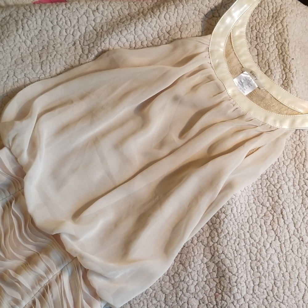 Esley Womens Cream Sleeveless Dress - Picture 4 of 9